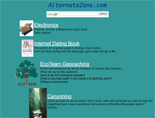 Tablet Screenshot of alternatezone.com
